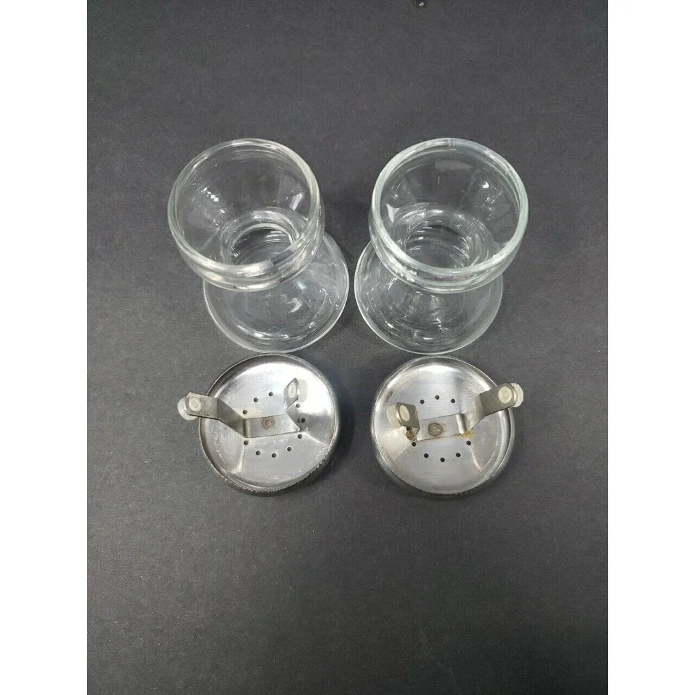 STAR TREK Style Hourglass Salt & Pepper Shakers Made in USA VTG MCM See Photos